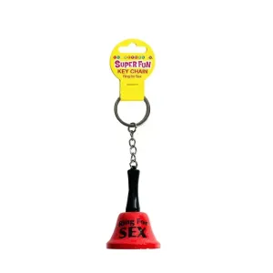 Super Fun Key Chain - Ring For Sex - Novelty Bell Keychain