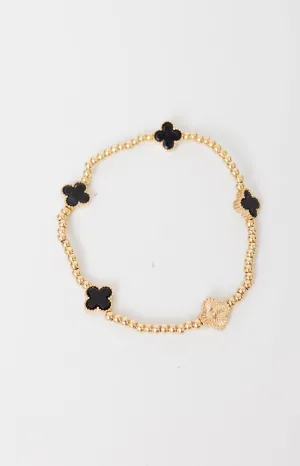 Sweet Luxury Bracelet Set, GOLD/BLACK