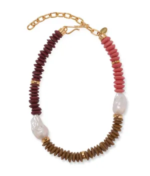 Tavira Necklace in Lichen
