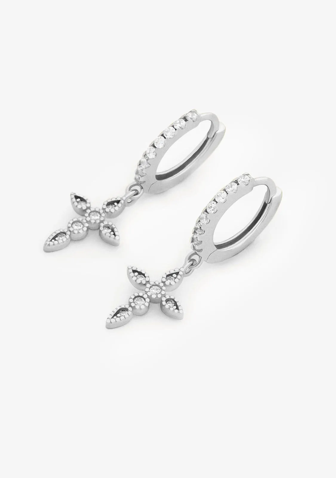 Thea Hoop Earrings Silver