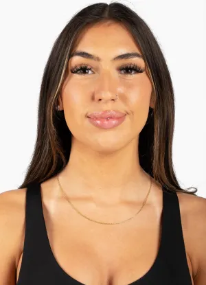 Tiny "O's" Gold Chain Necklace