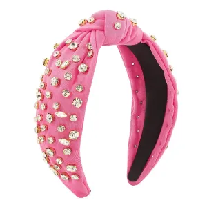 Turban Headbands for Women Beaded Hair Hoop Headband Rhinestone Crystal Elastic hairbands Hair Accessories Jewelry