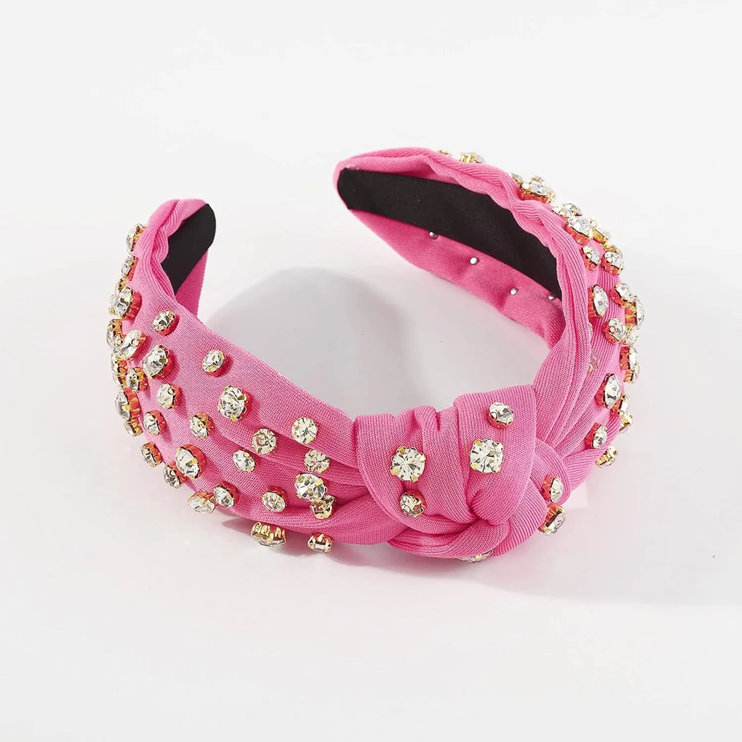 Turban Headbands for Women Beaded Hair Hoop Headband Rhinestone Crystal Elastic hairbands Hair Accessories Jewelry