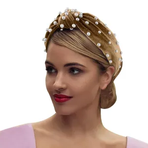 Turban Headbands for Women Vintage Flower Printed Headband Crystal Elastic hairbands Wedding Hair Accessories