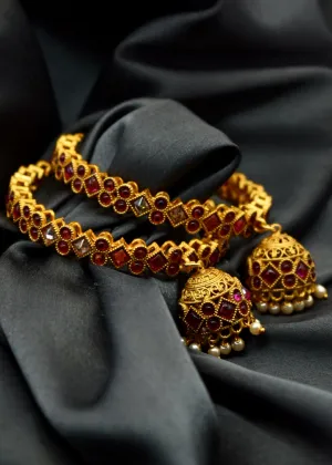 UNIQUE DESIGNER BANGLES WITH JHUMKI