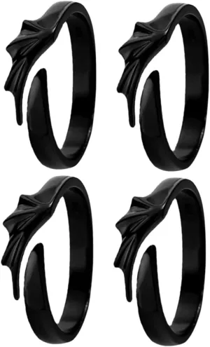 VALICLUD Set for Couples Matching Jewelry for Women Men Zinc Alloy Ring for Engagement Wedding Present