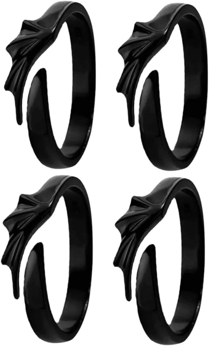 VALICLUD Set for Couples Matching Jewelry for Women Men Zinc Alloy Ring for Engagement Wedding Present