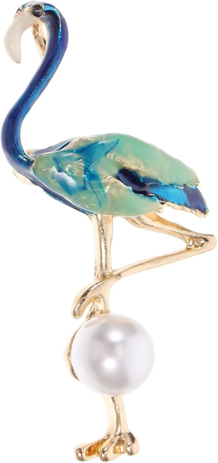 VANZACK Pearl Brooch Creative Lapel Pin for Weddings Parties Durable Alloy Accessory for Dress Up