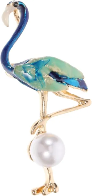 VANZACK Pearl Brooch Creative Lapel Pin for Weddings Parties Durable Alloy Accessory for Dress Up