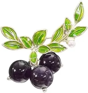 Vintage Floral Brooch Pin for Women Sparkling Rhinestone & Crystal Pearl Boutonniere Jewelry Handcrafted Dress Brooches Pins for Suit, Dress, Hat, Bag, Scarf