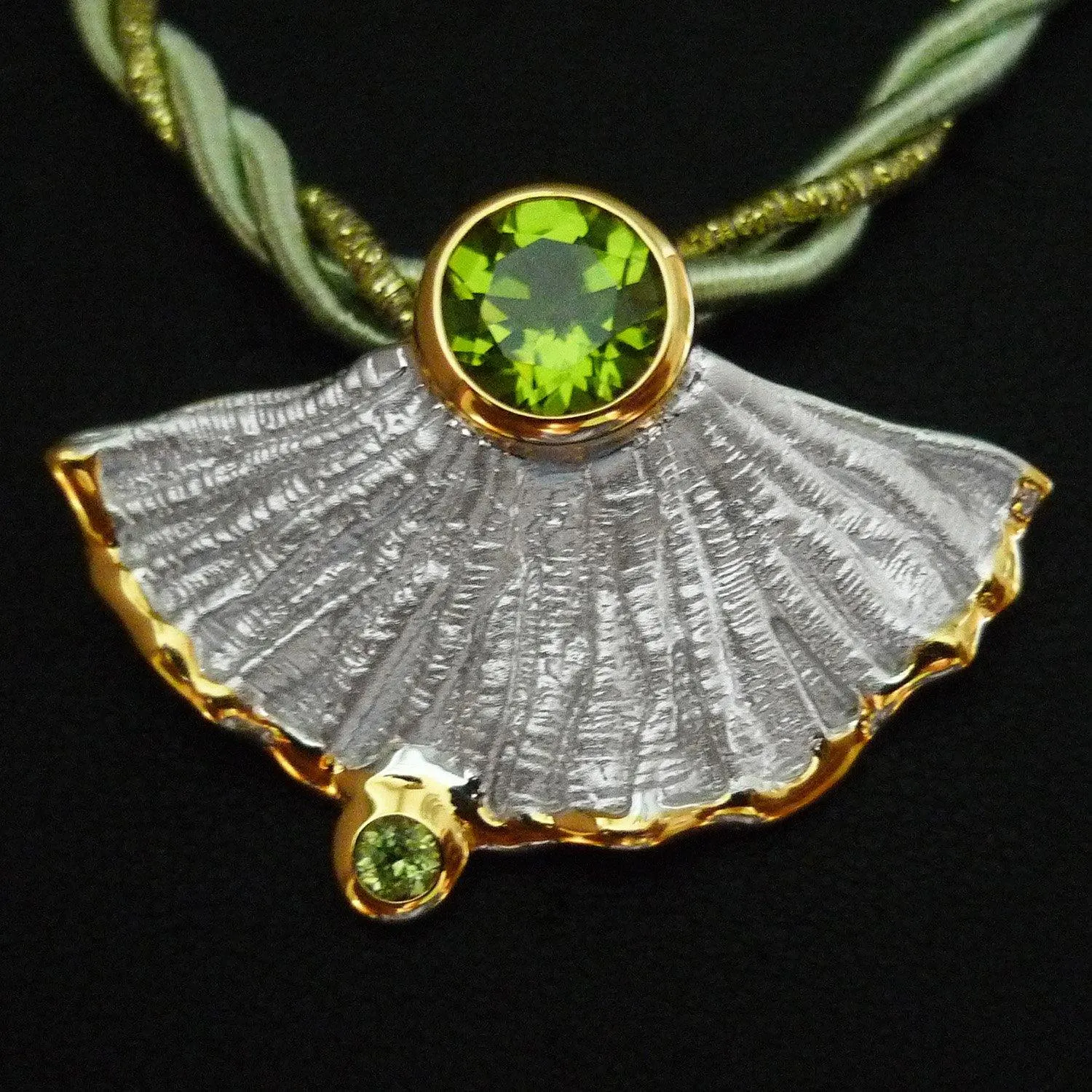Wavy Array Sterling Silver Pendant
