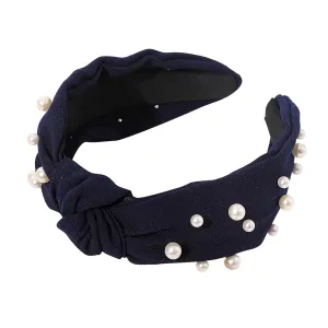 wide headbands for women Headband Knotted Headband hairbands for women's hair Chiffon Pearl Hair Accessories Wash Headband