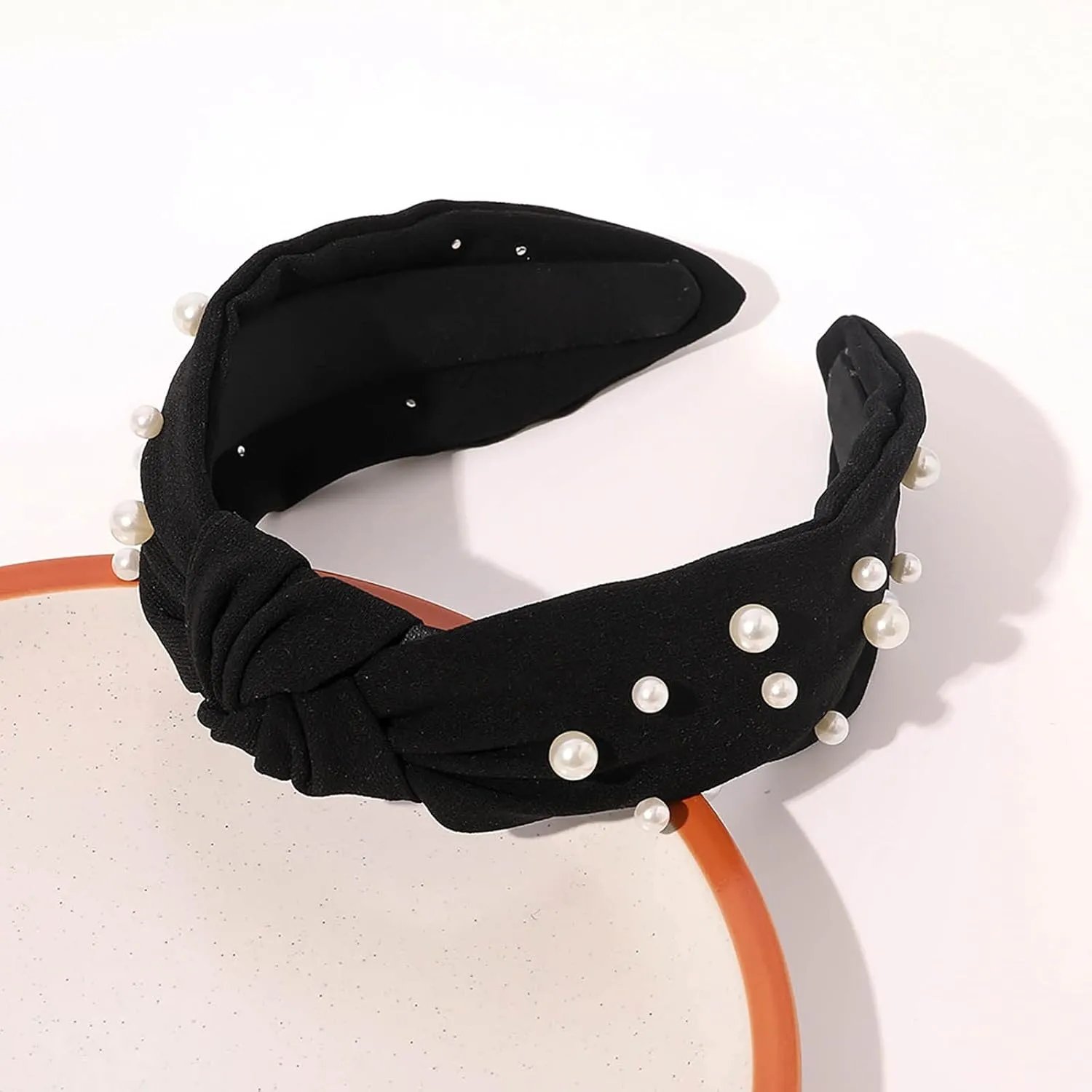 wide headbands for women Headband Knotted Headband hairbands for women's hair Chiffon Pearl Hair Accessories Wash Headband