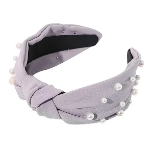 wide headbands for women Headband Knotted Headband hairbands for women's hair Chiffon Pearl Hair Accessories Wash Headband