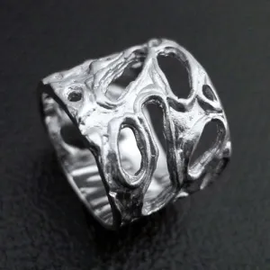 Wish Craters Sterling Silver Ring