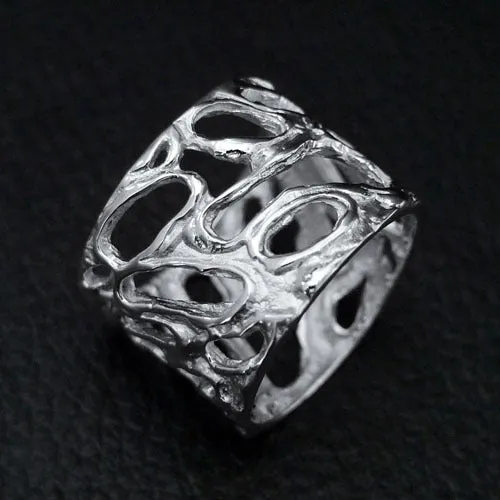 Wish Craters Sterling Silver Ring