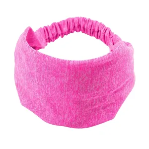 Women Knotted Turban Forehead Band Headwear Head Wrap Headband Wide Elastic Headband Sport Yoga Mens Metal Toothed Headband