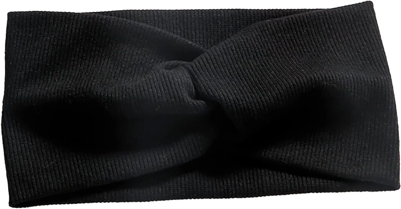 Women Wide Headbands Boho Bandeau Headbands Floral Printed Non Slip Headbands for Yoga Outdoor Sport