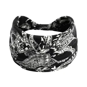 Women Wide Headbands Boho Bandeau Headbands Knot Floral Printed Hair Band Fashion Hair Accessories