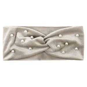 Women's Pearls Knotted Headbands - Female Soft Elastic Headwear Scrunchies Hair Accessories