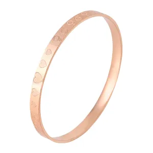 Yellow Chimes Bangles for Women & Girls Traditional Rose Gold Bangles for women Rose Gold Plated Bangles for Girls | Heart Designed Bangles | Birthday Gift For girls & women Anniversary Gift for Wife